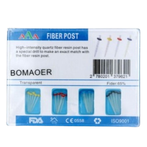 Pernos Fibra Vidrio 20 postes + 4 Fresas