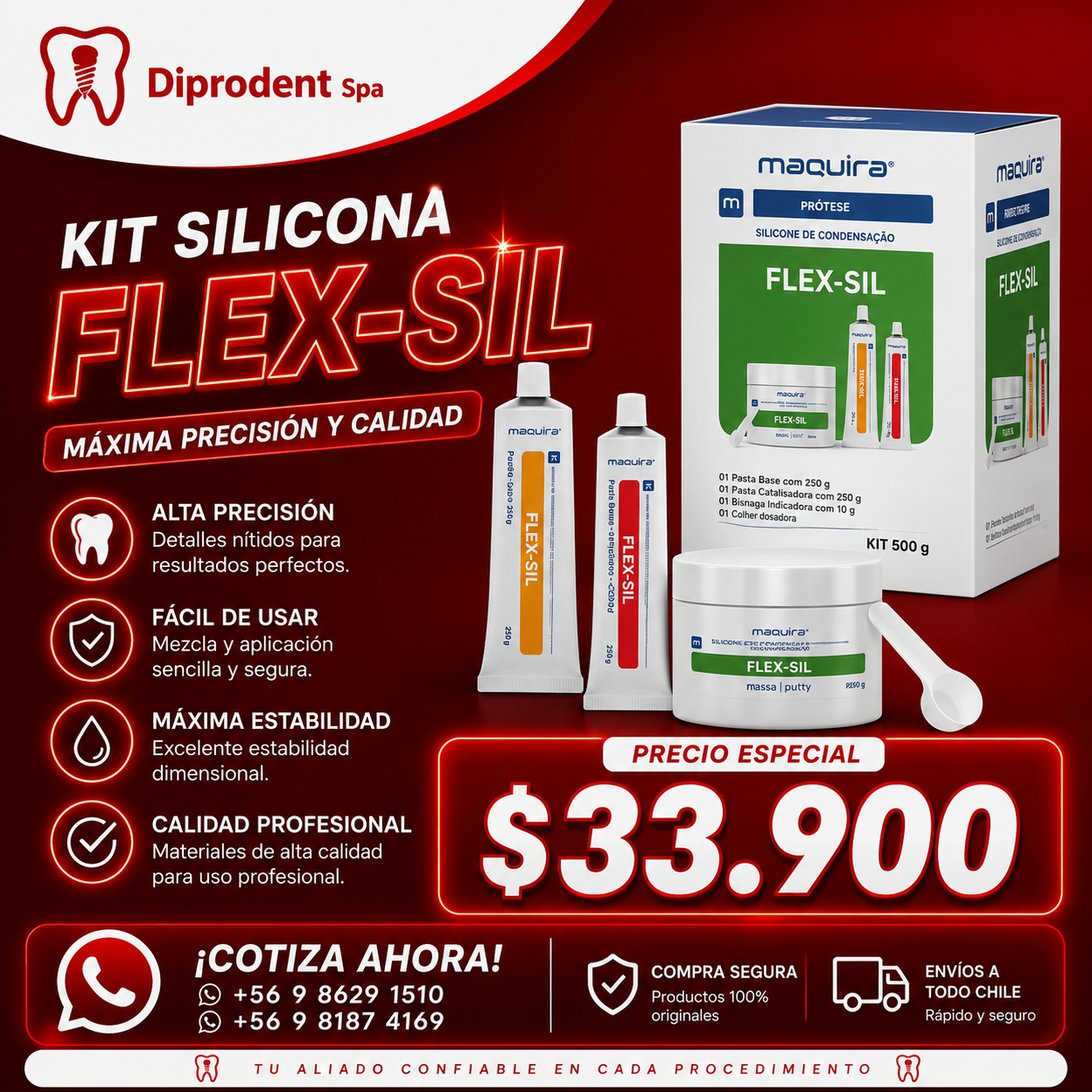 Kit Silicona FLEX-SIL Silicona de Condensacion
