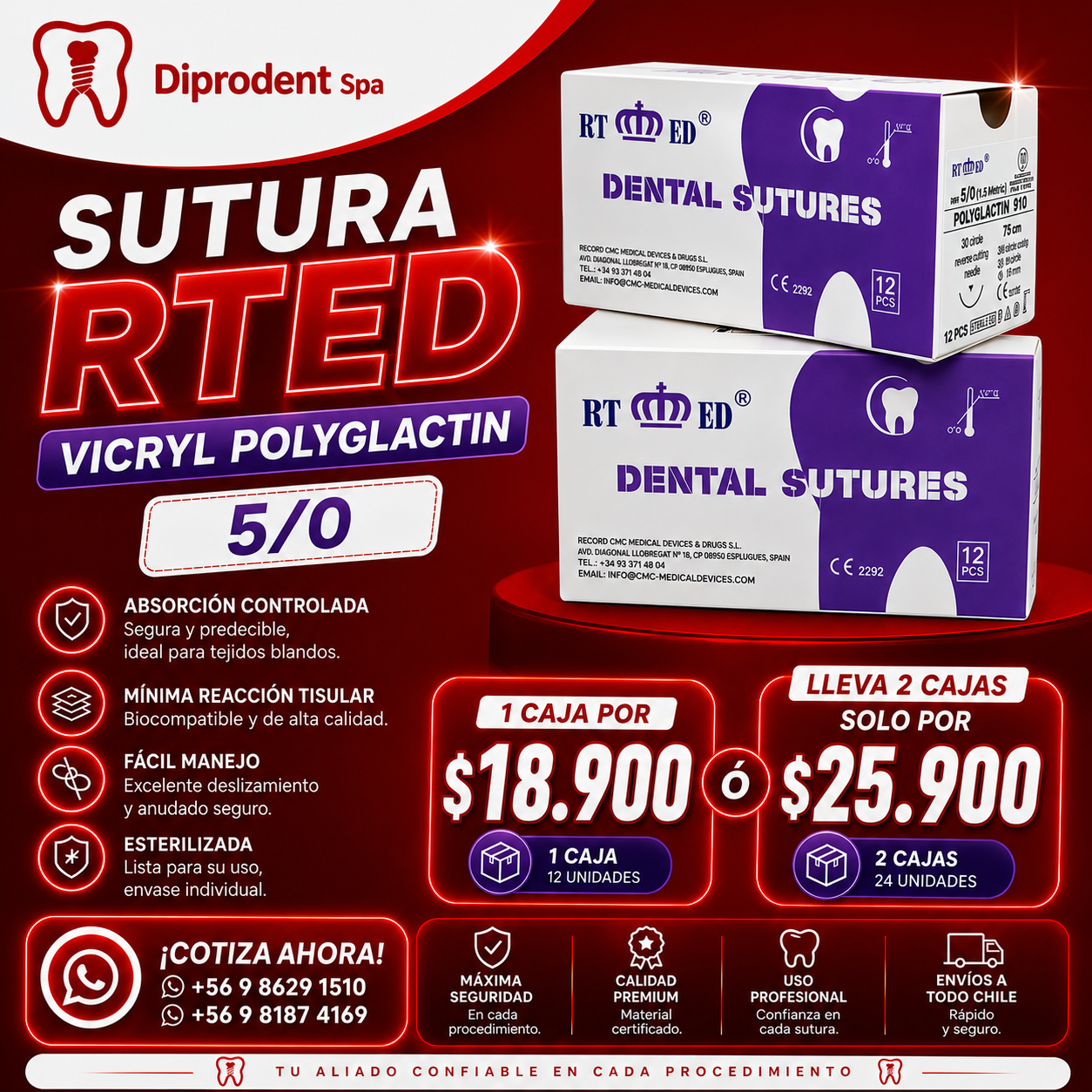 Sutura RTDE Vicryk Polyglactin